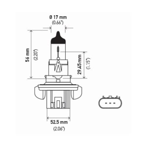 Hella Headlight Bulb for 2005 Ford F-150 - H13XE-DB