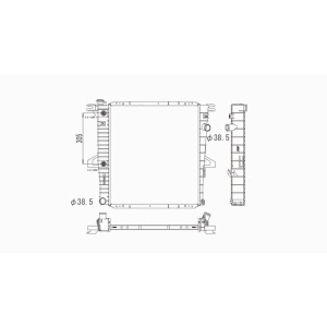 TYC Engine Coolant Radiator for Ford Ranger - 2173