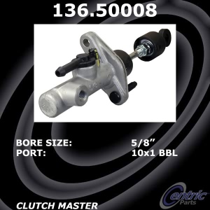 Centric Premium Clutch Master Cylinder for Kia Spectra5 - 136.50008