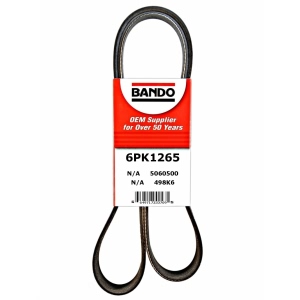 BANDO Rib Ace™ V-Ribbed OEM Quality Serpentine Belt for 2019 Hyundai Accent - 6PK1265