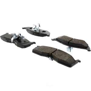Centric Posi Quiet™ Extended Wear Semi-Metallic Front Disc Brake Pads for 2002 Dodge Neon - 106.06420