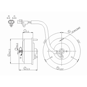 TYC Engine Cooling Fan Motor for 2002 Hyundai Santa Fe - 631120