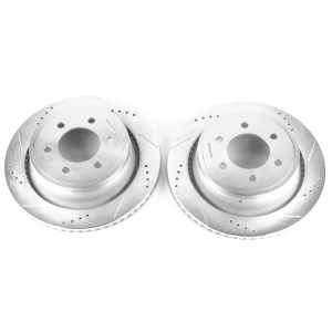 Power Stop PowerStop Evolution Performance Drilled, Slotted& Plated Brake Rotor Pair for Ford F-150 - AR85148XPR