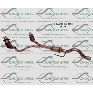 Davico Direct Fit Catalytic Converter and Pipe Assembly for 2001 Dodge Durango - 19189