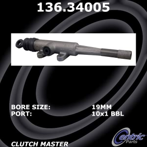 Centric Premium Clutch Master Cylinder for BMW 325e - 136.34005