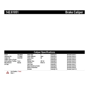 Centric Posi Quiet™ Loaded Brake Caliper for 1986 Ford Taurus - 142.61051