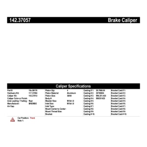 Centric Posi Quiet™ Loaded Brake Caliper for 2005 Porsche Boxster - 142.37057