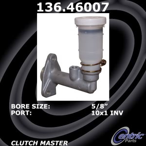 Centric Premium Clutch Master Cylinder for Dodge Stealth - 136.46007