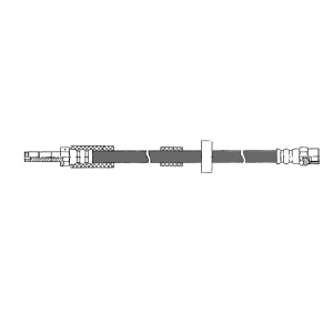 Centric Front Brake Hose for Volvo C70 - 150.39007