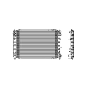 TYC Engine Coolant Radiator for Mercury Mariner - 13067