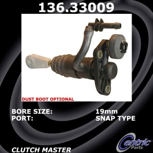 Centric Premium Clutch Master Cylinder for 2000 Audi A4 Quattro - 136.33009