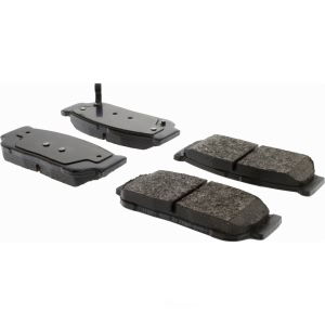 Centric Posi Quiet™ Extended Wear Semi-Metallic Rear Disc Brake Pads for 2009 Kia Sorento - 106.09540