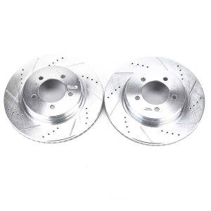 Power Stop PowerStop Evolution Performance Drilled, Slotted& Plated Brake Rotor Pair for 2002 Mercury Mountaineer - AR8589XPR