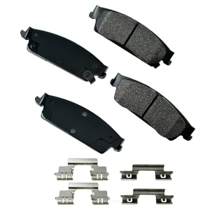 Akebono Pro-ACT™ Ultra-Premium Ceramic Rear Disc Brake Pads for 2009 Chevrolet Silverado 1500 - ACT1194A