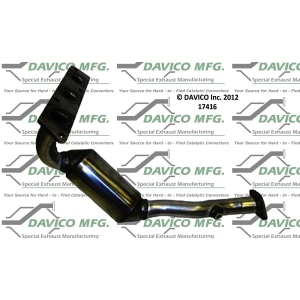 Davico Exhaust Manifold with Integrated Catalytic Converter for 2002 Land Rover Freelander - 17416