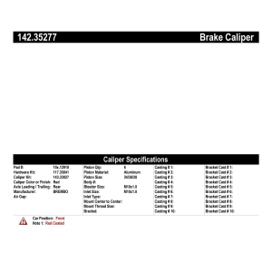 Centric Posi Quiet™ Loaded Brake Caliper for 2009 Mercedes-Benz C63 AMG - 142.35277