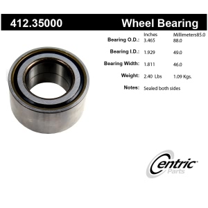 Centric Premium™ Front Driver Side Double Row Wheel Bearing for Mercedes-Benz CL600 - 412.35000