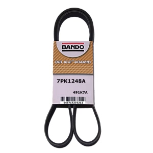 BANDO Rib Ace™ Aramid V-Ribbed Serpentine Belt for 2008 Chevrolet Malibu - 7PK1248A