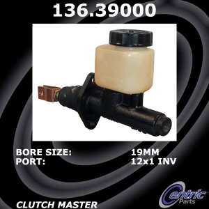 Centric Premium Clutch Master Cylinder for Volvo 244 - 136.39000