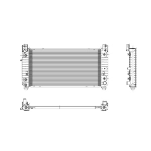 TYC Engine Coolant Radiator for 2009 Hummer H2 - 13029