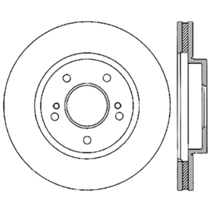 Centric Premium™ Brake Rotor for 2001 Nissan Maxima - 125.42069