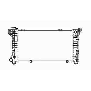 TYC Engine Coolant Radiator for 1998 Dodge Caravan - 1862