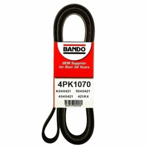 BANDO Rib Ace™ V-Ribbed Serpentine Belt for 1998 Chevrolet Corvette - 4PK1070