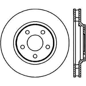 Centric Premium™ Brake Rotor for 2002 Pontiac Firebird - 125.62055