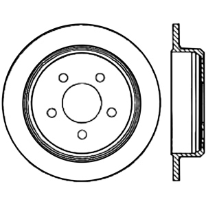 Centric Premium™ Brake Rotor for Jeep Grand Wagoneer - 125.67032