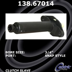 Centric Premium Clutch Slave Cylinder for 2015 Ram 3500 - 138.67014