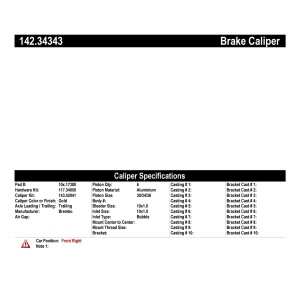 Centric Posi Quiet™ Loaded Brake Caliper for 2014 BMW M6 - 142.34343