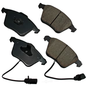 Akebono EURO™ Ultra-Premium Ceramic Front Disc Brake Pads for 2005 Audi S4 - EUR1111