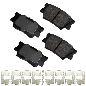 Akebono Pro-ACT™ Ultra-Premium Ceramic Rear Disc Brake Pads for Pontiac Vibe - ACT1212A