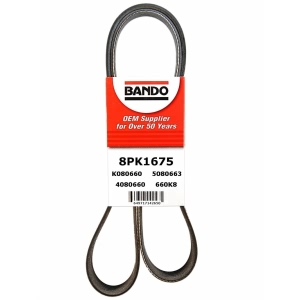 BANDO Rib Ace™ V-Ribbed OEM Quality Serpentine Belt for 2004 Ford F-150 - 8PK1675
