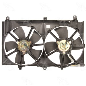 Four Seasons Dual Radiator And Condenser Fan Assembly for Infiniti - 75628