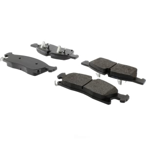 Centric Posi Quiet™ Extended Wear Semi-Metallic Front Disc Brake Pads for Jeep Grand Cherokee - 106.14550