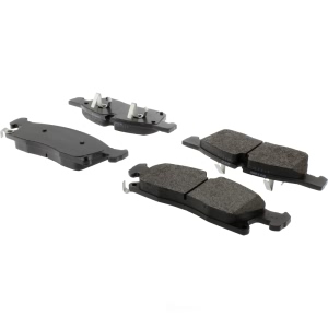 Centric Posi Quiet™ Extended Wear Semi-Metallic Front Disc Brake Pads for Dodge Durango - 106.14550