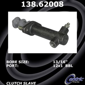 Centric Premium Clutch Slave Cylinder for 1985 Pontiac Fiero - 138.62008