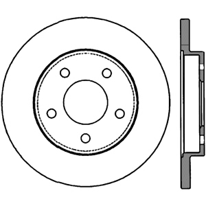 Centric Premium™ High Carbon Alloy Brake Rotor for 2004 Pontiac Grand Prix - 125.62074