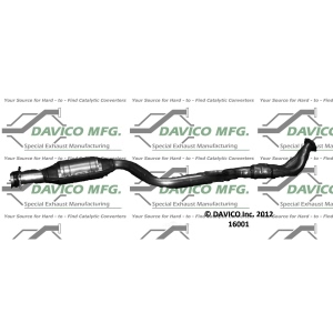 Davico Direct Fit Catalytic Converter and Pipe Assembly for 1992 BMW 318i - 16001