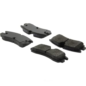 Centric Posi Quiet™ Extended Wear Semi-Metallic Rear Disc Brake Pads for 2001 Cadillac Seville - 106.07540