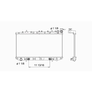 TYC TYC Radiator Assembly for 1996 Nissan Sentra - 1178