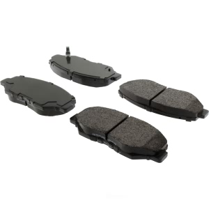 Centric Posi Quiet™ Extended Wear Semi-Metallic Front Disc Brake Pads for 2012 Honda Accord - 106.09140