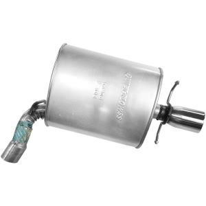 Walker Quiet Flow Stainless Steel Driver Side Oval Bare Exhaust Muffler for Cadillac CTS - 53906
