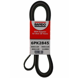 BANDO Rib Ace™ V-Ribbed Serpentine Belt for 1986 Pontiac Grand Am - 6PK2845