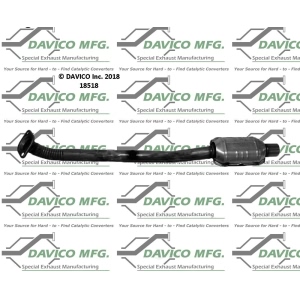 Davico Direct Fit Catalytic Converter and Pipe Assembly for 2016 Toyota Camry - 18518