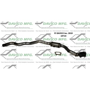 Davico Direct Fit Catalytic Converter and Pipe Assembly for 2016 Dodge Charger - 19723