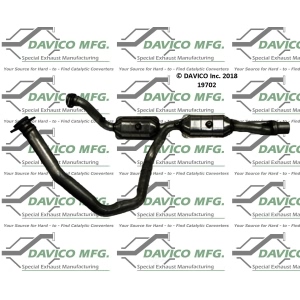 Davico Direct Fit Catalytic Converter for 2012 Ram 2500 - 19702