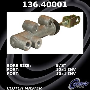 Centric Premium™ Clutch Master Cylinder for Honda Prelude - 136.40001