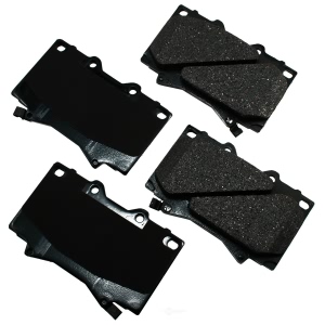 Akebono Proact Ultra Premium™ Ceramic Disc Brake Pad Kit for 2004 Toyota Land Cruiser - ACT772